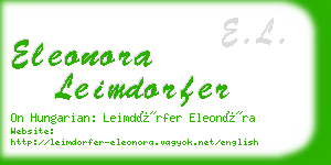 eleonora leimdorfer business card